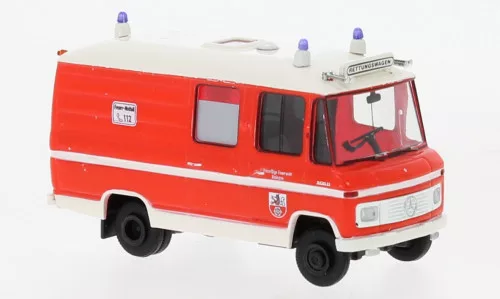 Brekina - Brekina, Mercedes L 508 RTW Ratingen, 1970, Feuerwehr Ratingen, 1:87
