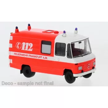   Brekina - Brekina, Mercedes L 508 RTW FW Frankfurt, rot/weiss, 1970, Feuerwehr Frankfurt, 1:87