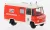 Brekina - Brekina, Mercedes L 508 RTW Hattingen, 1970, Feuerwehr Hattingen, 1:87