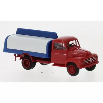   Brekina - Brekina, Borgward B 1500 Getränkeaufbau, rot/blau, 1954, 1:87