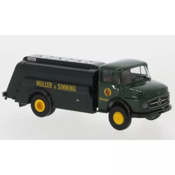   Brekina - Brekina, Mercedes L 322 Tankwagen, 1960, Müller & Sinning, 1:87