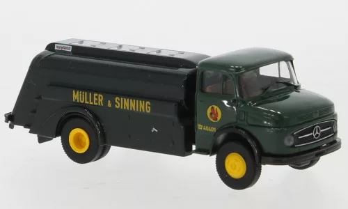 Brekina - Brekina, Mercedes L 322 Tankwagen, 1960, Müller & Sinning, 1:87