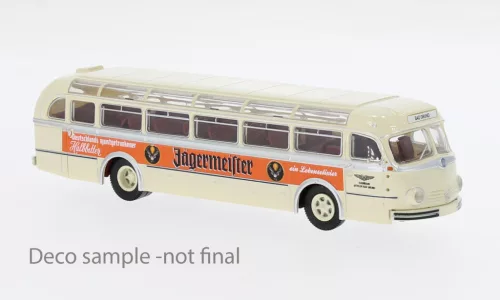 Brekina - Mercedes O 6600 H Reisebus, 1951, Gittelde - Jägermeister, 1:87