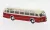 Brekina - Mercedes O 6600 H Reisebus, hellbeige/rot, 1951, 1:87