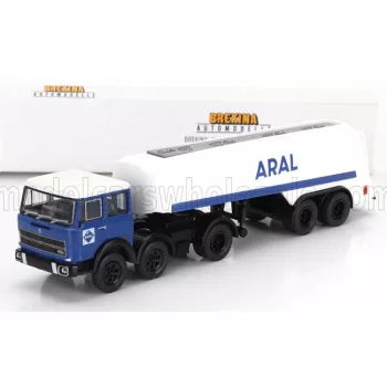 Brekina - FIAT 691 T TANKER TRUCK ARAL 1970 BLUE WHITE