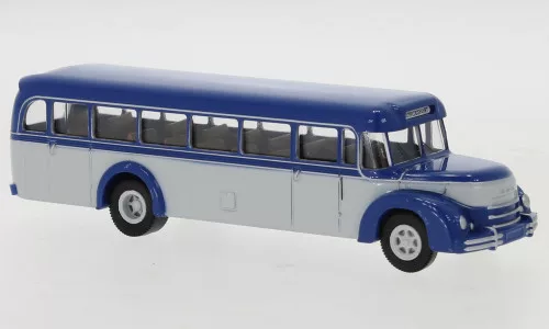 Brekina - Brekina, MAN MKN Rundhauber blau/weiß, blau/hellgrau, 1952, 1:87