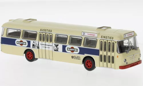 Brekina - Brekina, Büssing Senator 12 D, 1962, Bad Kreuznach - Martini, 1:87