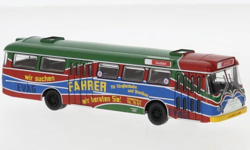 Brekina - Brekina, Büssing Senator 12 D, 1962, EVAG - Fahrer gesucht, 1:87