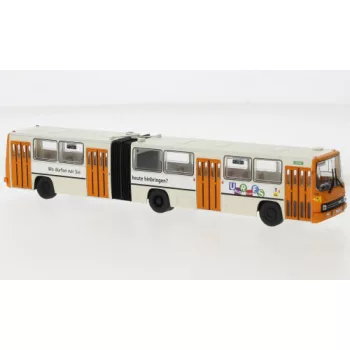   Brekina - Brekina, Ikarus 280.02, 1990, BVG - Eigenwerbung, 1:87