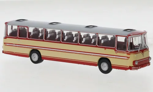 Brekina - Brekina, Fleischer S5, rot/beige, 1973, 1:87