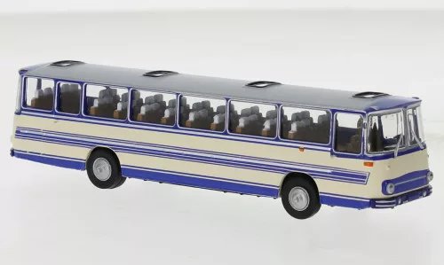 Brekina - Brekina, Fleischer S5, blau/hellbeige, 1973, 1:87