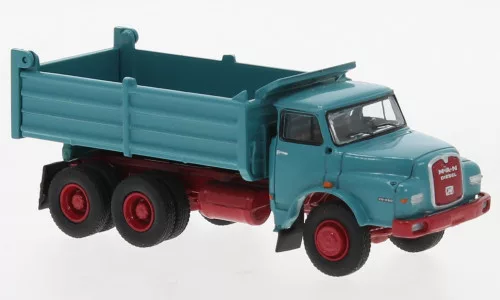 Brekina - Brekina, MAN 26.280 DHAK, türkis/rot, 1972, 1:87