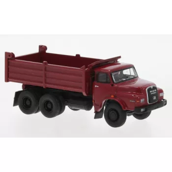   Brekina - Brekina, MAN 26.280 DHAK, dunkelrot/schwarz, 1972, 1:87