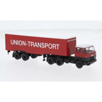   Brekina - Brekina, Hanomag Henschel F 221 S Koffer-SZ, 1969, Union Transport, 1:87