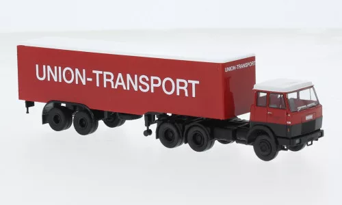 Brekina - Brekina, Hanomag Henschel F 221 S Koffer-SZ, 1969, Union Transport, 1:87