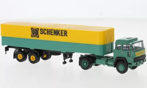 Brekina - Brekina, Magirus 310 D 16 PP-Sattelzug, 1974, Schenker, 1:87