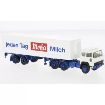   Brekina - Brekina, Magirus 310 D 22 Kühlkoffer-SZ, 1974, Moha Milch, 1:87