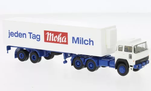 Brekina - Brekina, Magirus 310 D 22 Kühlkoffer-SZ, 1974, Moha Milch, 1:87