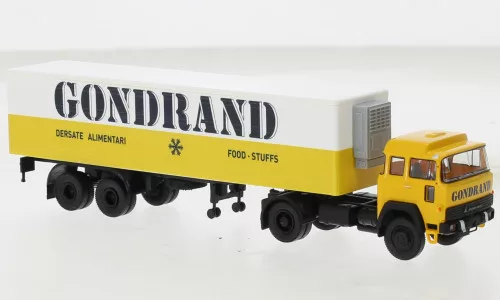 Brekina - Brekina, Magirus 310 D 16 Kühlkoffer-SZ, 1974, Gondrand, 1:87