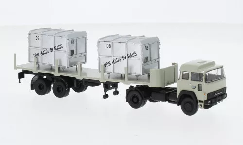 Brekina - Brekina, Magirus 310 D 16 Rungen-SZ, 1974, DB, 1:87