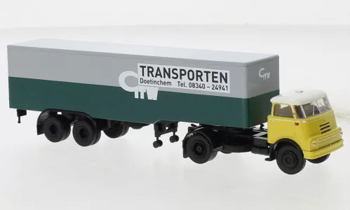 Brekina - Brekina, DAF DO 2000 Koffer-SZ, 1957, Geldersche Tramwegen, 1:87