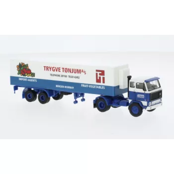   Brekina - Brekina, Volvo F 89 Koffer-SZ, 1972, Langtransport - Trigve Tonjum, 1:87