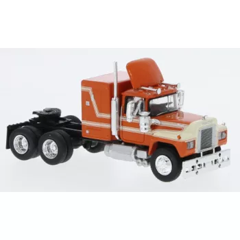 Brekina - Mack RS 700, dunkelorange/hellbeige, 1966, 1:87