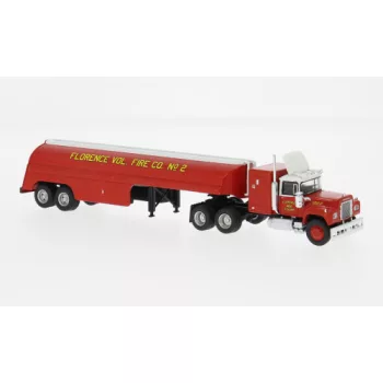   Brekina - Mack RS 700 Tank-SZ, 1966, Florence Vol. Fire Co., 1:87