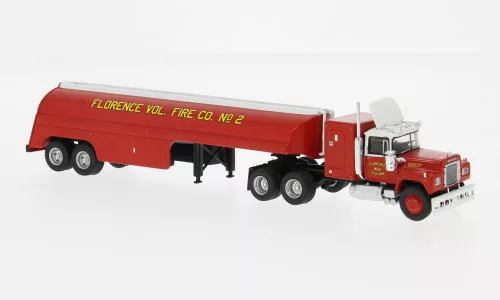 Brekina - Mack RS 700 Tank-SZ, 1966, Florence Vol. Fire Co., 1:87