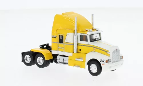 Brekina - Brekina, Kenworth T 600, gelb/weiss, 1984, 1:87