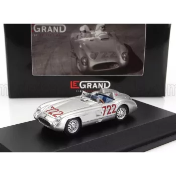   Brekina - MERCEDES BENZ 300 SLR SPIDER N 722 WINNER MILLE MIGLIA 1955 STIRLING MOSS - DENIS JENKINSON SILVER
