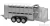 Britains - Ifor Livestock Trailer - Trasporto Animali Bestiame Silver White