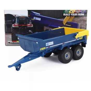   Britains - KANE DUMP TRAILER - CARRELLO CASSONE RIBALTABILE BLUE YELLOW