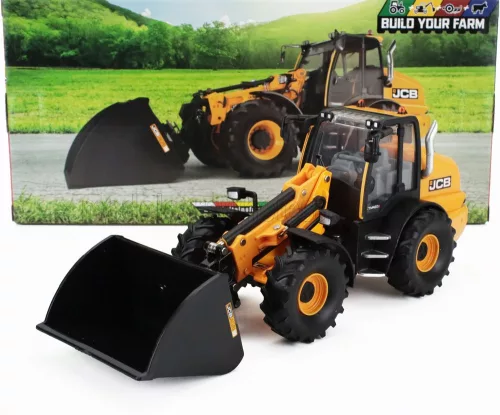 Britains - JCB TM4205 RUSPA GOMMATA - TRACTOR SCRAPER YELLOW BLACK