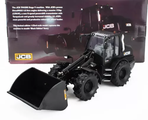 Britains - JCB TM420S RUSPA GOMMATA BLACK EDITION - TRACTOR SCRAPER BLACK