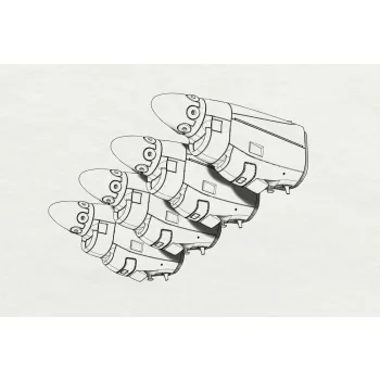 Brengun - C-130J engine nacells (Italeri kit)