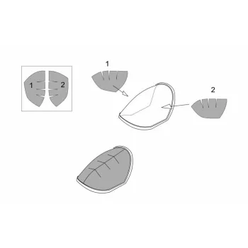 Brengun - Me P1103 rocket fighter canopy mask (Brengun kit)