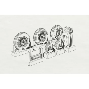 Brengun - AV8B Wheels  (Hasegawa kit)