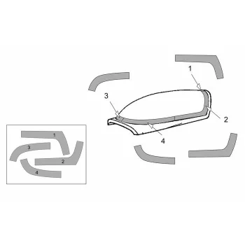   Brengun - 1/72 Extra EA-300L-330LC Canopy masks (Brengun kit) Canopy masks for Brengun kit