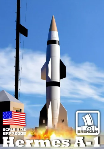 Brengun - 1/72 Hermes A1 rocket Plastic kit with PE parts