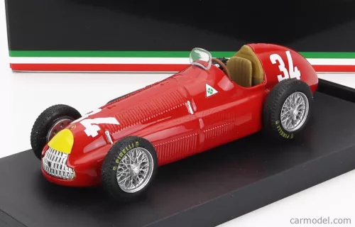 Brumm - Alfa Romeo F1 158 N 34 World Champion Winner Monaco Gp Nino Farina 1950 Red