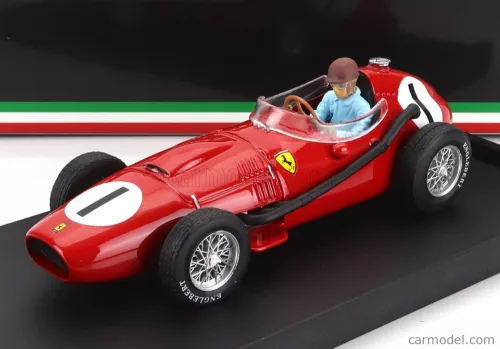 Brumm - Ferrari F1 Dino 246 N 1 Winner British Gp 1958 P.Collins - With Driver Figure Red
