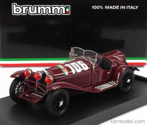 Brumm - Alfa Romeo 2300 Spider N 106 Winner Mille Miglia 1932 B.Borzacchini - A.Bignami Bordeaux