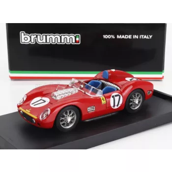   Brumm - FERRARI 250TR TESTAROSSA 3.0L V12 SPIDER TEAM NORTH AMERICAN RACING N.A.R.T. N 17 2nd 24h LE MANS 1960 RICARDO RODRIGUEZ - ANDRE PILETTE RED