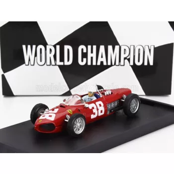   Brumm - FERRARI F1  156 N 38 WORLD CHAMPION 3rd MONACO GP 1961 PHIL HILL - WITH DRIVER FIGURE RED