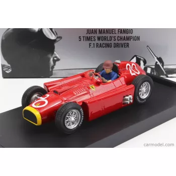   Brumm - Ferrari F1 D50 N 20 2Nd Monaco Gp Juan Manuel Fangio 1956 World Champion - With Driver Figure Red