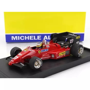   Brumm - FERRARI F1 126C4 N 27 WINNER BELGIUM GP 1984 MICHELE ALBORETO - WITH DRIVER FIGURE RED BLACK