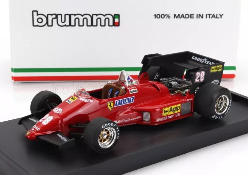 Brumm - FERRARI F1  126C4 N 28 BELGIUM GP 1984 RENE ARNOUX RED BLACK