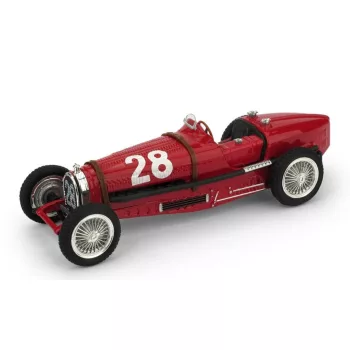   Brumm - BUGATTI F1  TIPO 59 N 28 MONACO GP 1934 TAZIO NUVOLARI RED