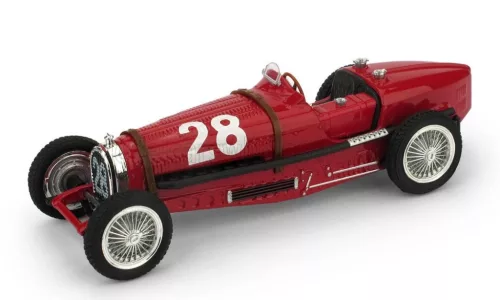 Brumm - BUGATTI F1  TIPO 59 N 28 MONACO GP 1934 TAZIO NUVOLARI RED